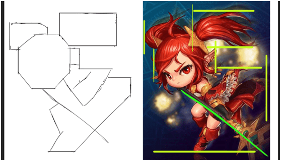 【火狐电竞官网】
新手摹仿线稿的好用技巧：形状归纳综合法 (图8)